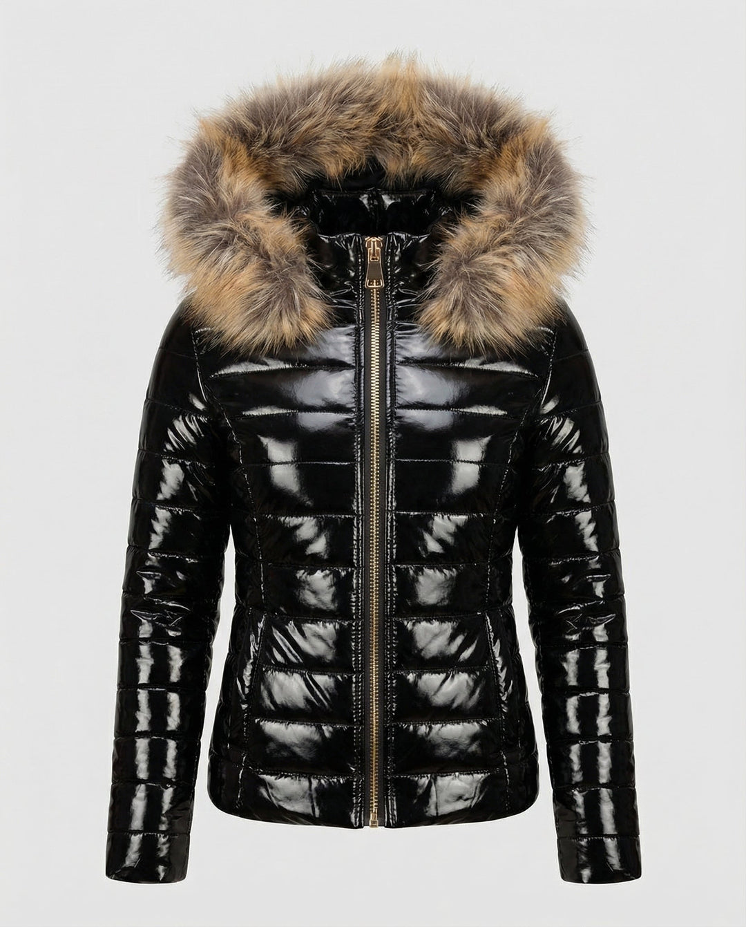 Damen Pelzkapuzen Puffermantel | Heidi-Mode