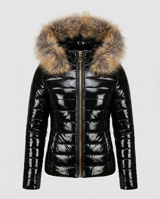 Damen Pelzkapuzen Puffermantel | Heidi-Mode