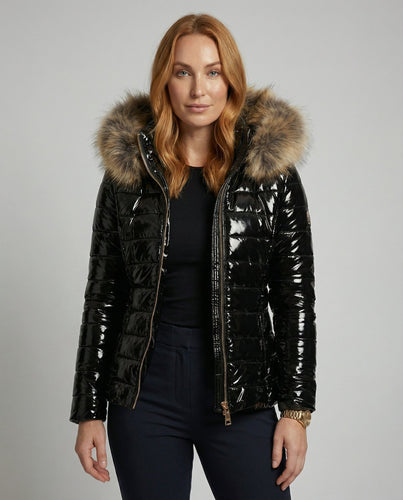 Damen Pelzkapuzen Puffermantel | Heidi-Mode