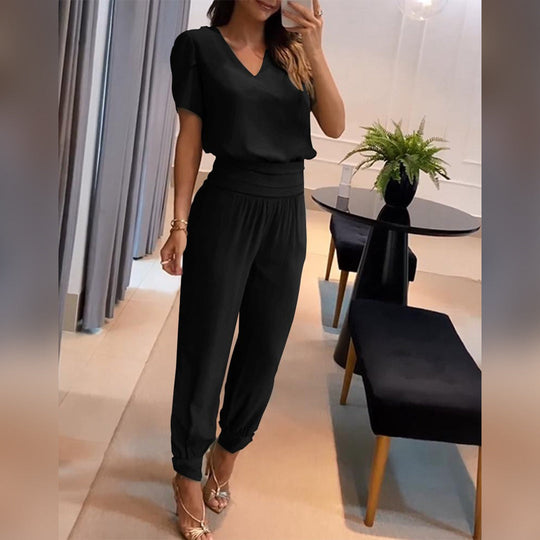 Stilvoll bedruckter Jumpsuit