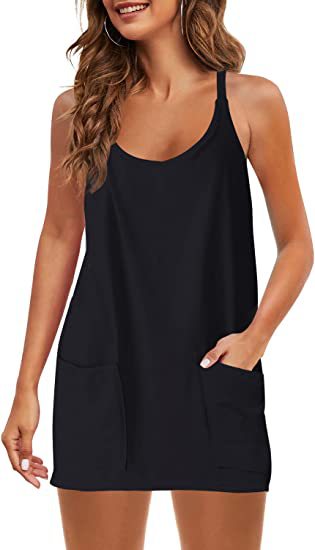 Grünes Tanktop-Kleid