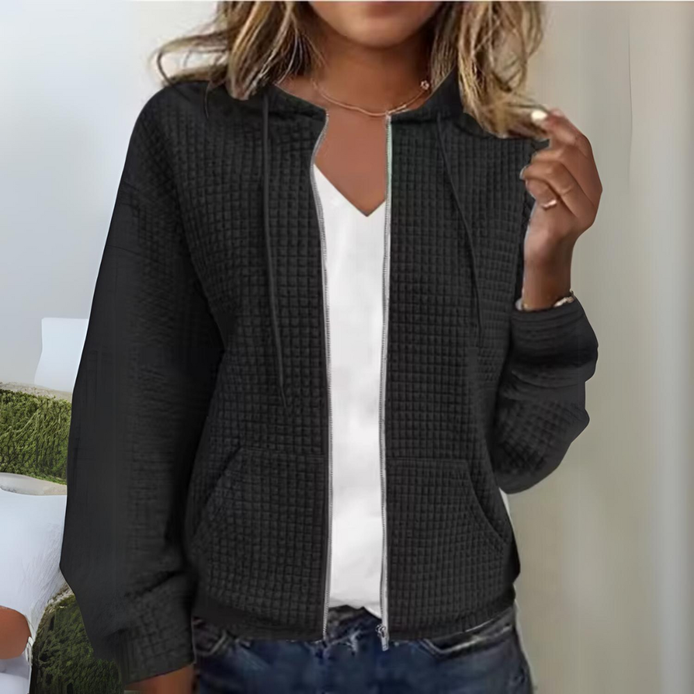Heidi-Mode | Freizeitjacke mit Reißverschluss und Kapuze