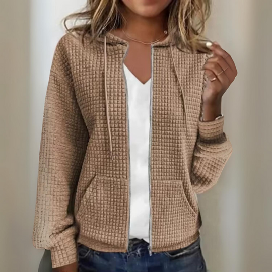 Heidi-Mode | Freizeitjacke mit Reißverschluss und Kapuze