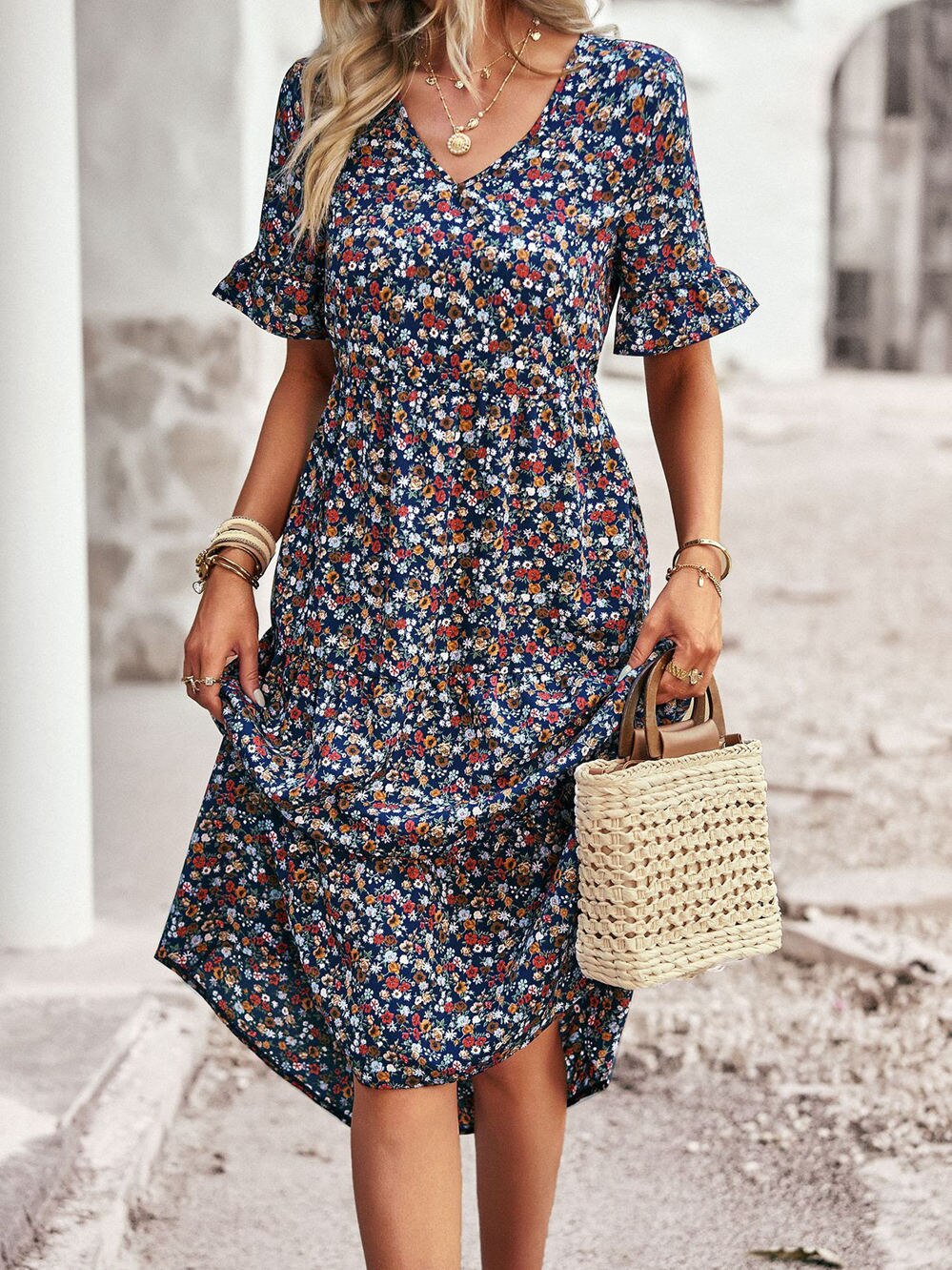 Heidi-Mode | Geblümtes Sommerkleid