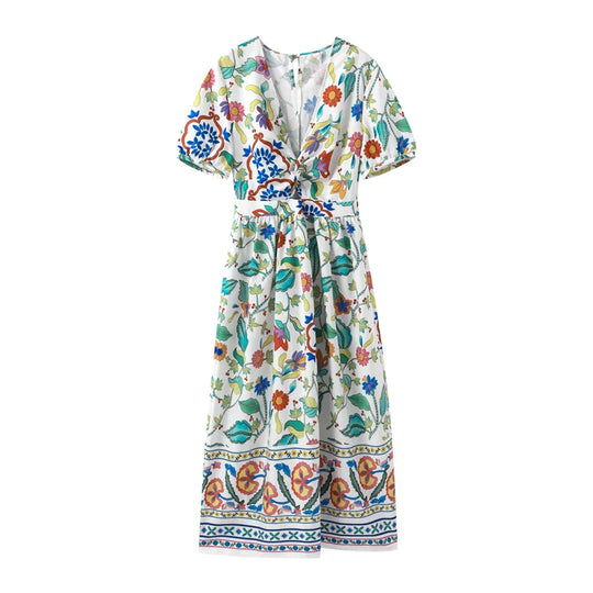 Bloemenprint Maxi Jurk