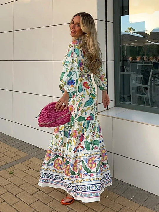 Bloemenprint Maxi Jurk