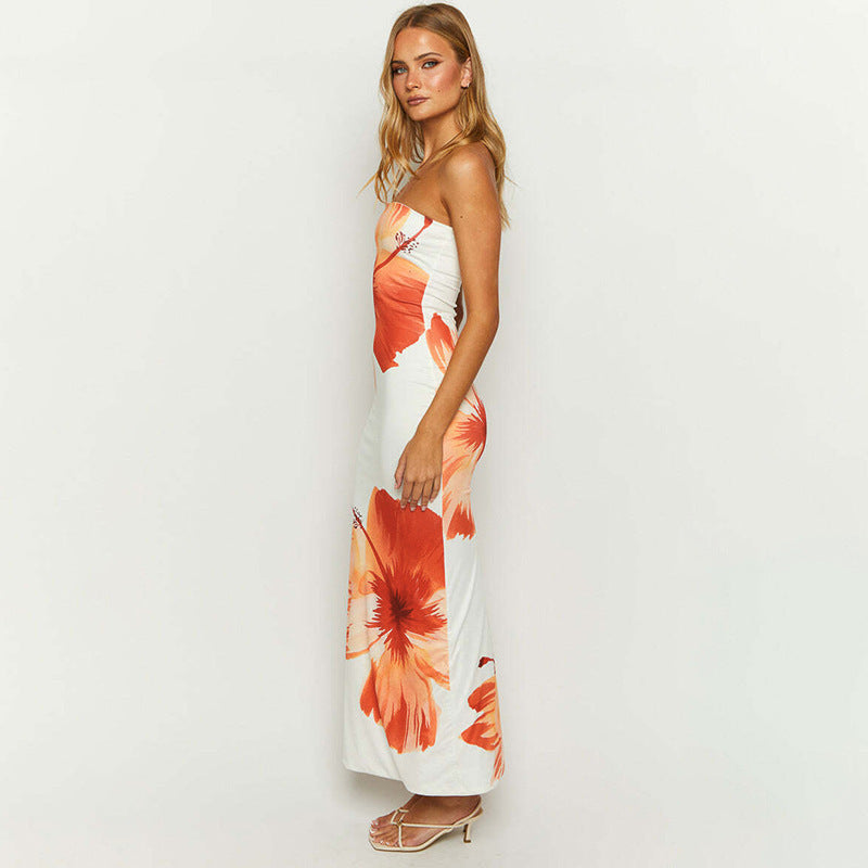 Heidi-Mode | Klassisches Blossom Maxi Kleid