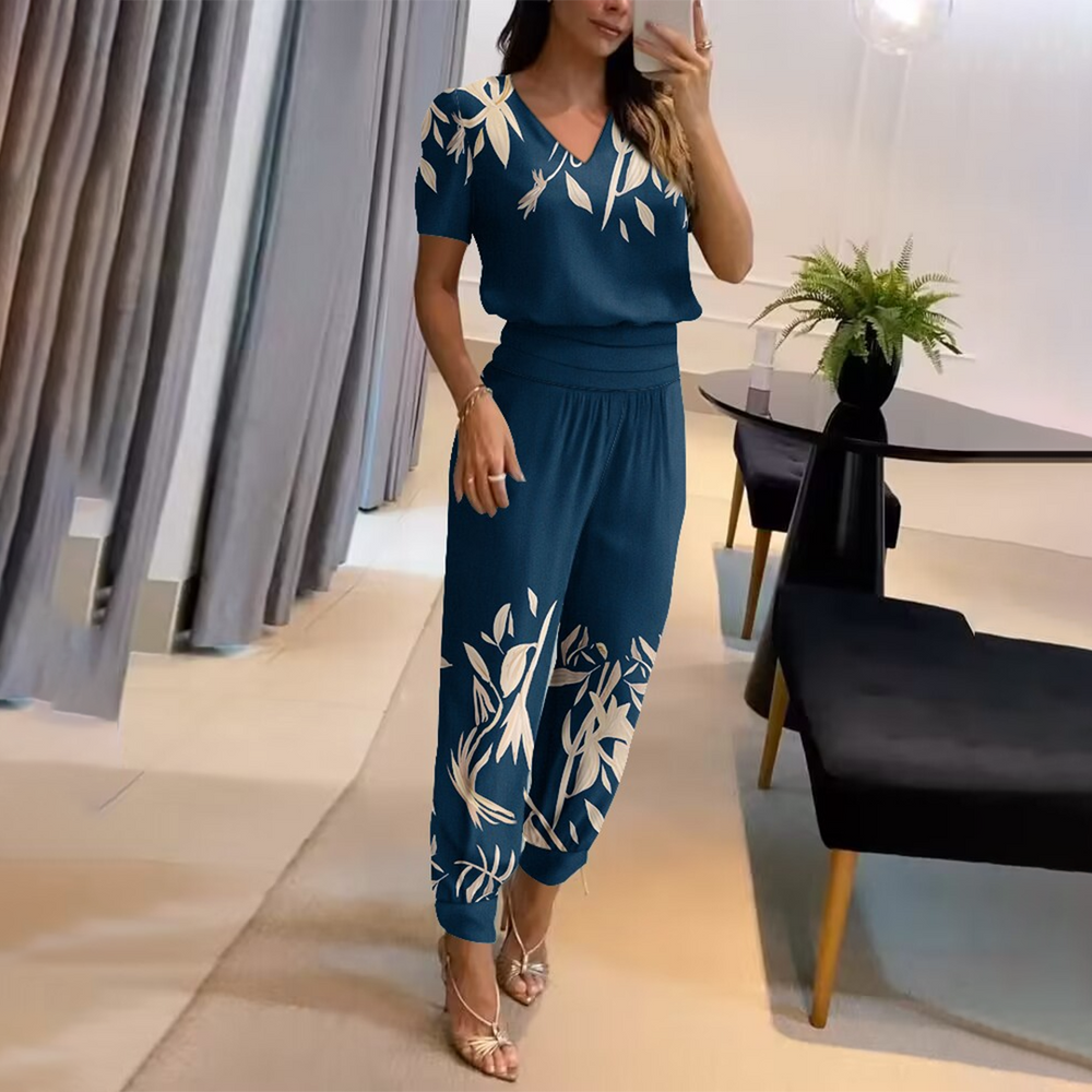 Stilvoll bedruckter Jumpsuit