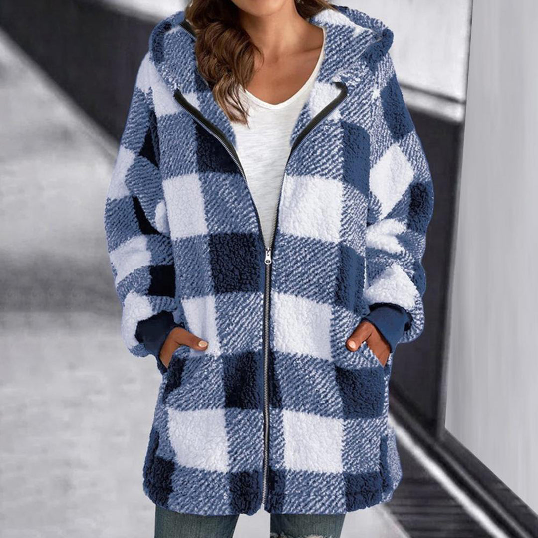 Heidi-Mode | Sweat À Capuche Avec Imprimé À Carreaux