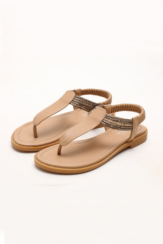 Heidi-Mode | Bohemian Peep Toe Zehentrenner Sandalen