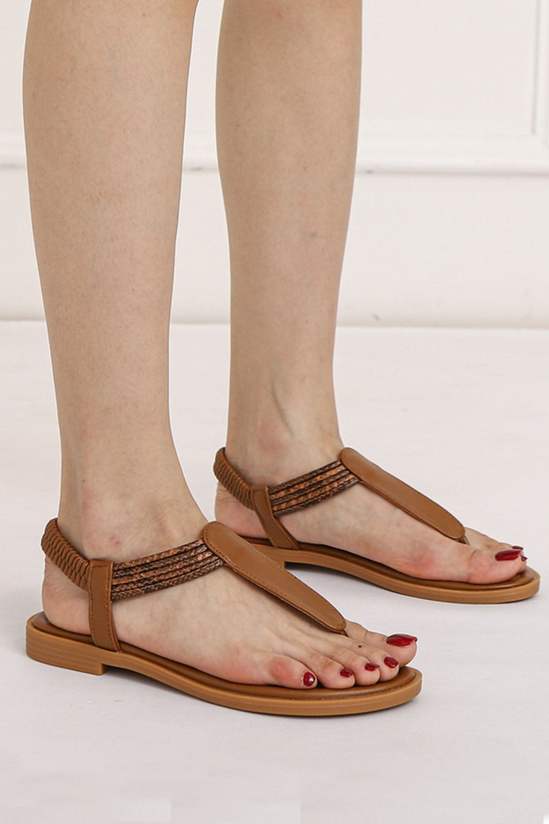 Heidi-Mode | Bohemian Peep Toe Zehentrenner Sandalen
