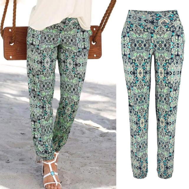 Bedruckte Boho-Hose