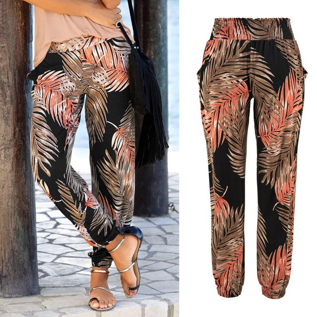 Bedruckte Boho-Hose