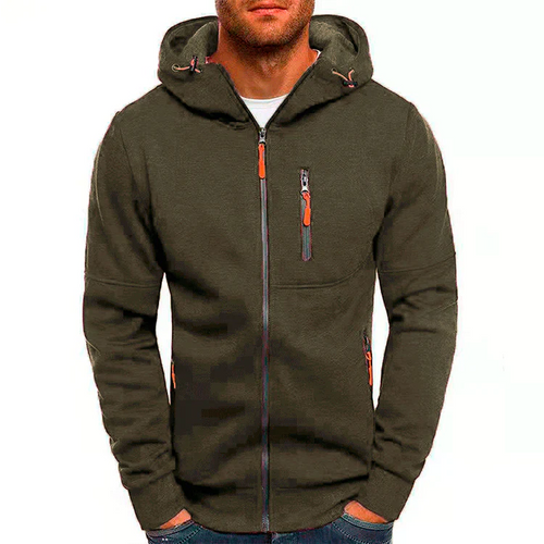 Heidi-Mode - Herren Hoodie mit Reißverschluss und Fleece