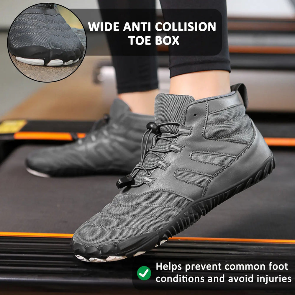 Heidi-Mode | Damen Warme Winterstiefel - Bequemes & Rutschfestes Barfuß-Design