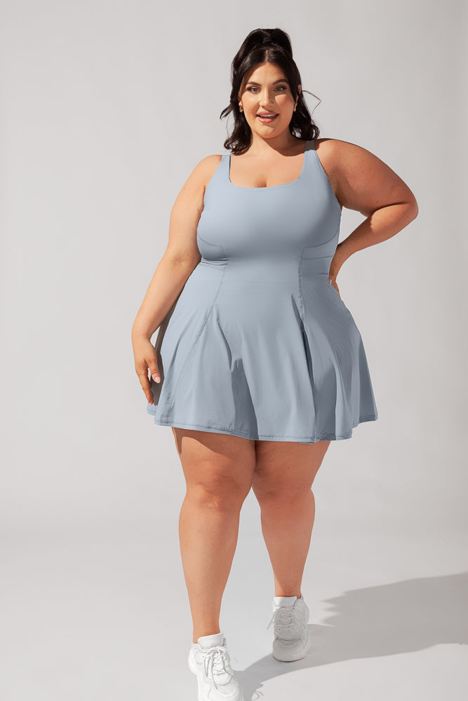 Heidi-Mode | Tie-Breaker Superdress - Wolkiges Blau