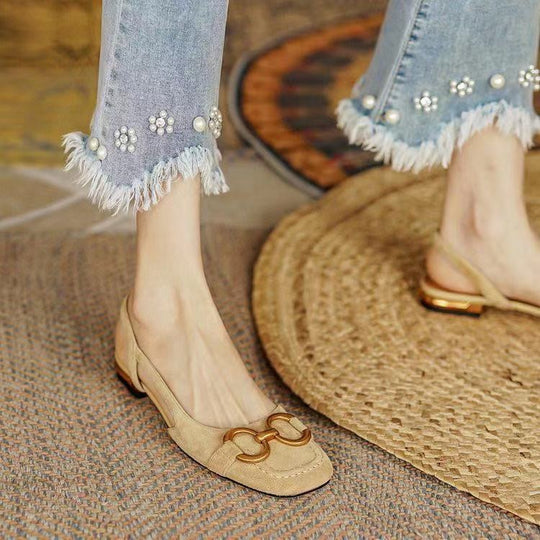 Heidi-Mode | Wildleder-Slingbacks