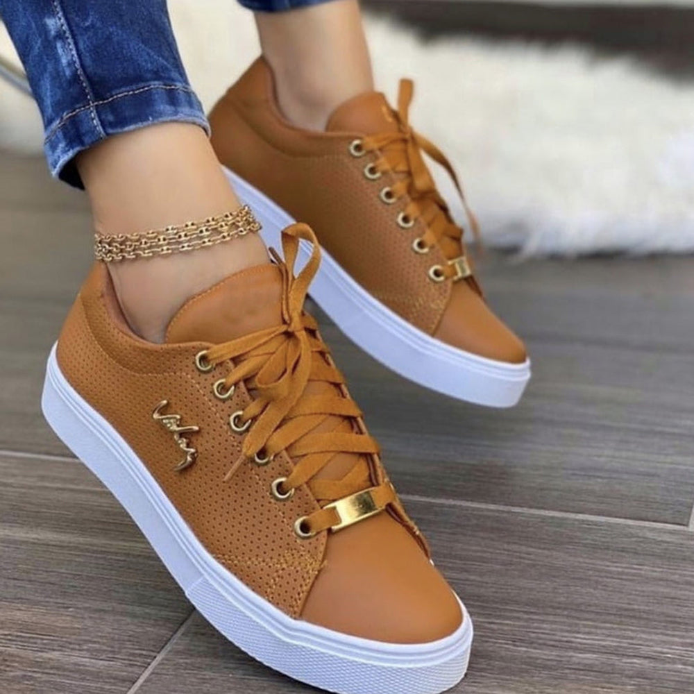 Heidi-Mode | Stylische Damen Leder Sneaker