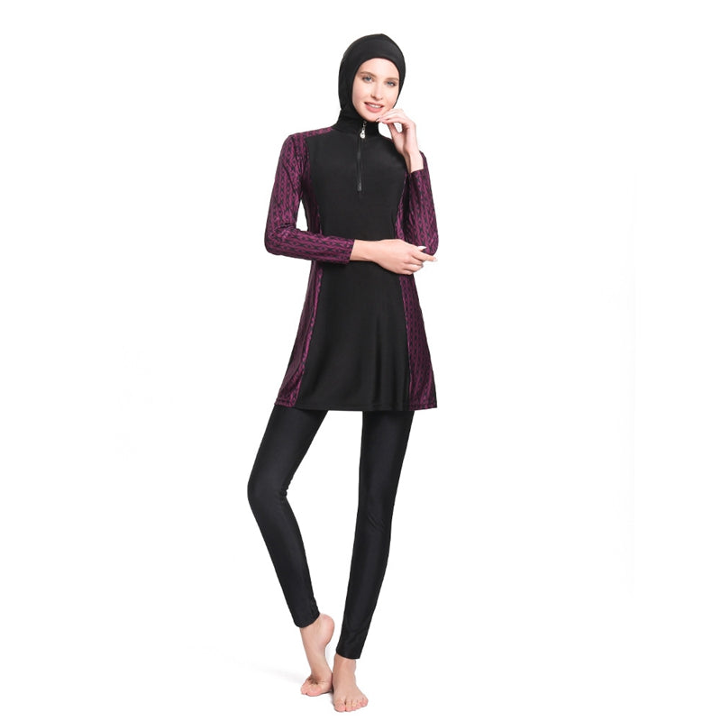 Heidi-Mode | Muslimische Frauen Bademode Burkini Bedruckter Badeanzug
