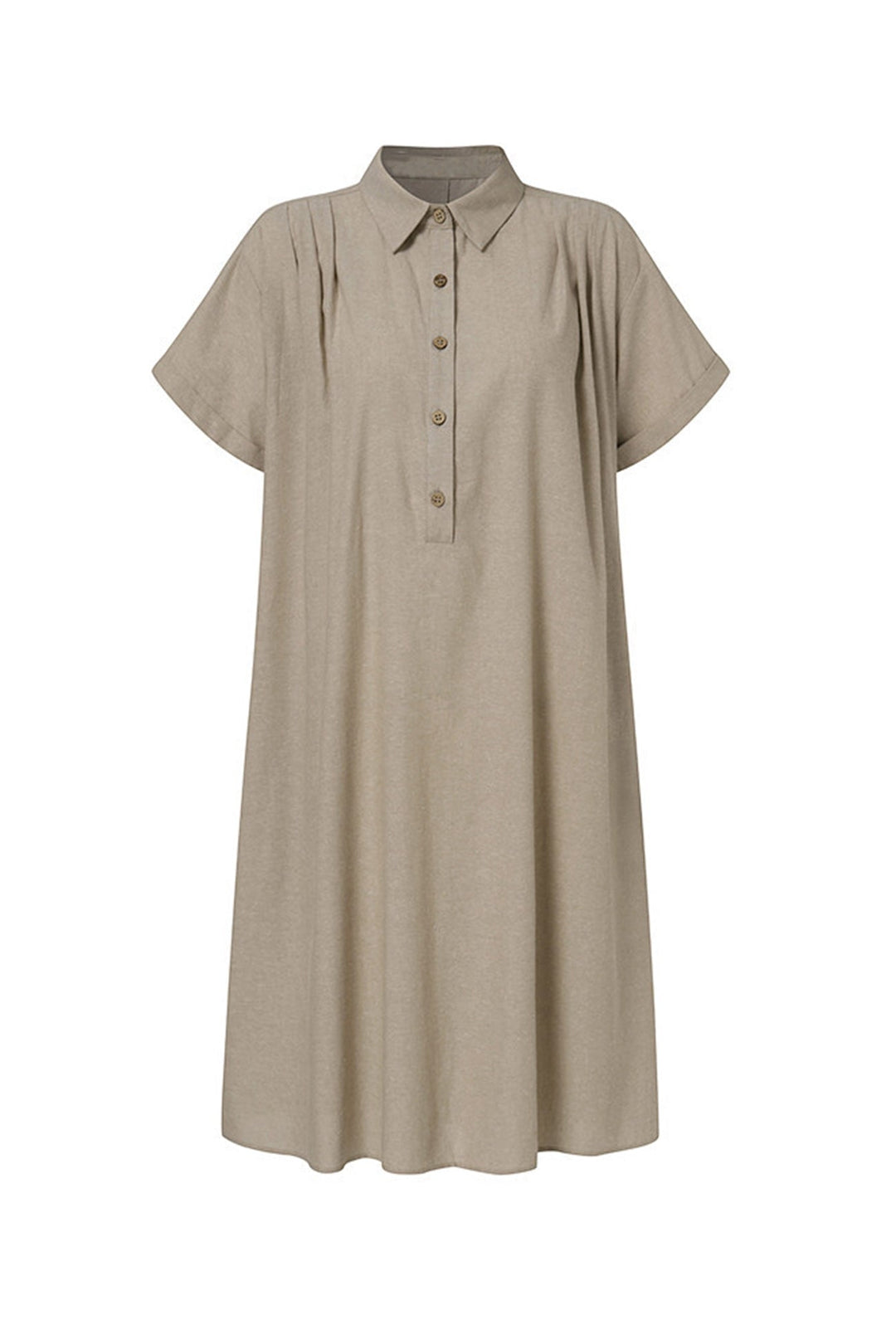 Heidi-Mode | Knopf Unten Baumwoll Strandkleid