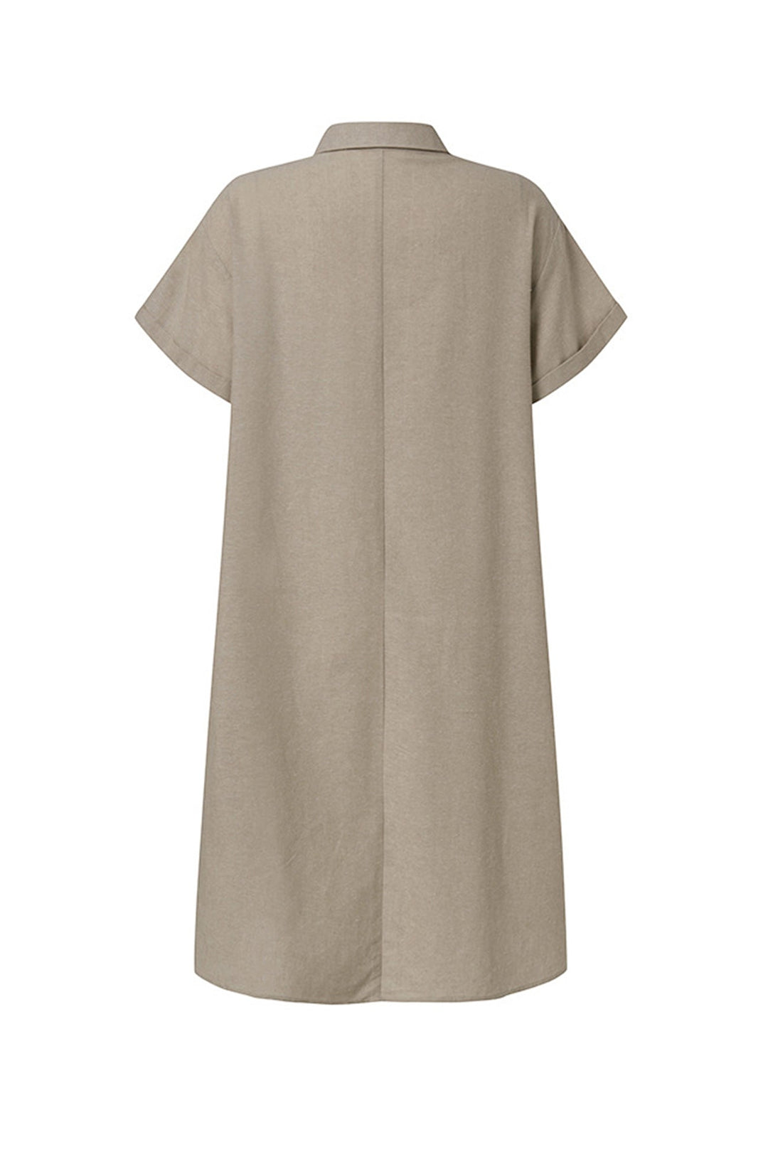 Heidi-Mode | Knopf Unten Baumwoll Strandkleid