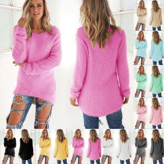 Heidi - Langer Pullover mit modischem Stil