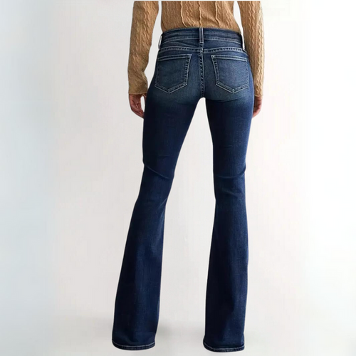 Schicke Slim-Fit-Hose mit weitem Bein für jeden Anlass