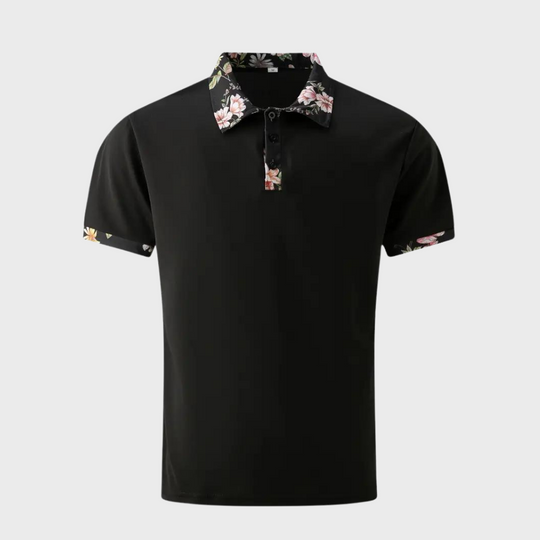 Poloshirt für Herren mit floralem Druck