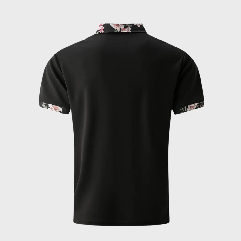 Poloshirt für Herren mit floralem Druck