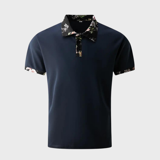 Poloshirt für Herren mit floralem Druck