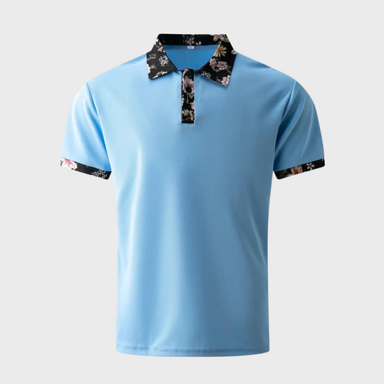 Poloshirt für Herren mit floralem Druck