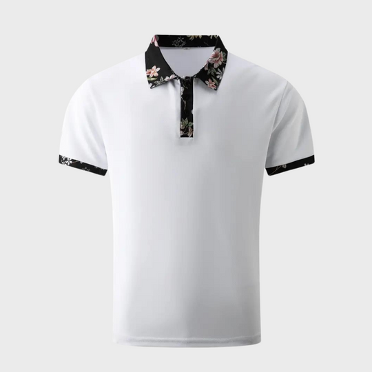 Poloshirt für Herren mit floralem Druck