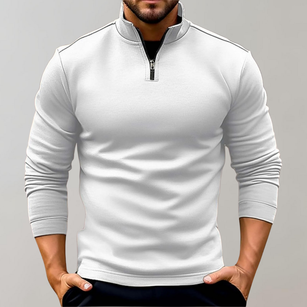 Warm Herren Pullover mit Reißverschluss