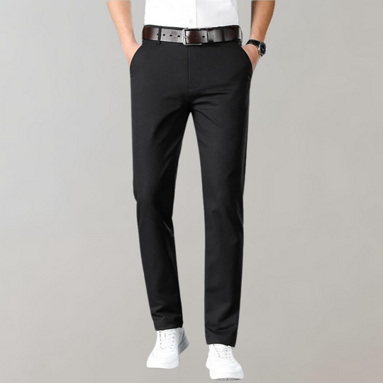 Heidi-Mode | Chinos Slim Fit Baumwollmischung Flache Front Business Lässig Stil