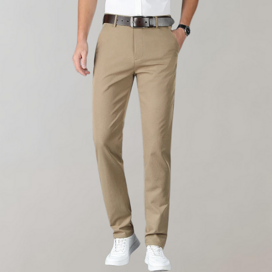 Heidi-Mode | Chinos Slim Fit Baumwollmischung Flache Front Business Lässig Stil
