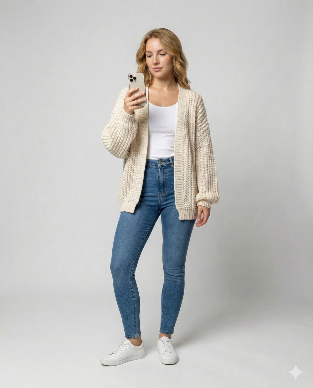 Bequeme Strickjacke Damen Langarm | Heidi-Mode