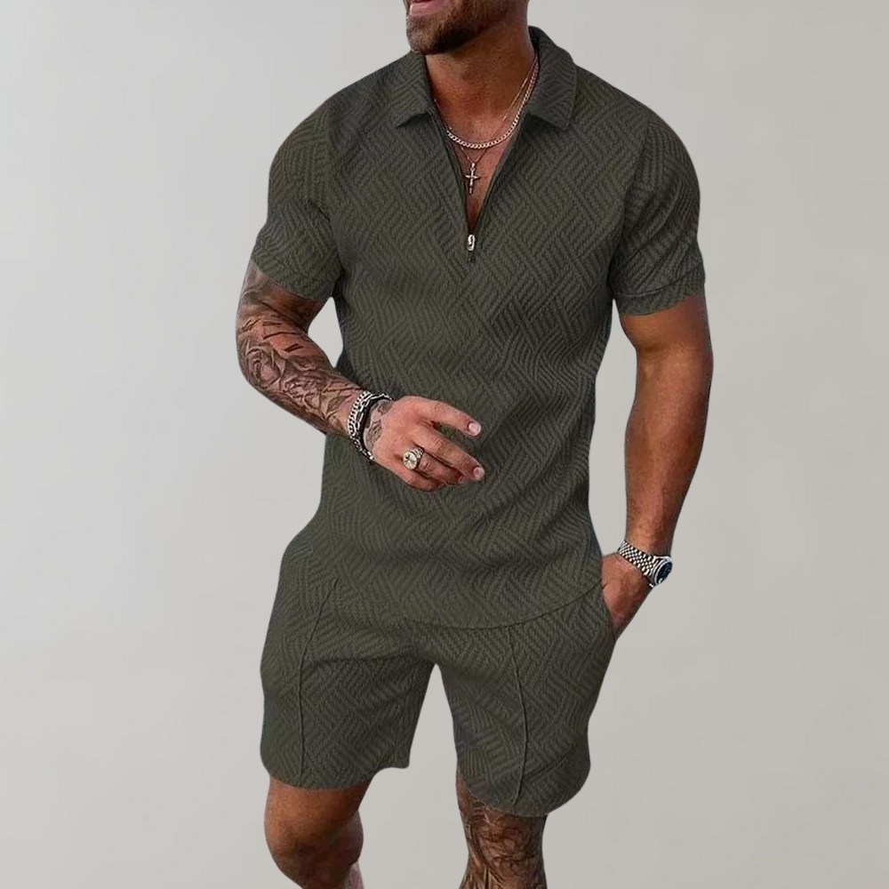 Poloshirt und Shorts für Herren