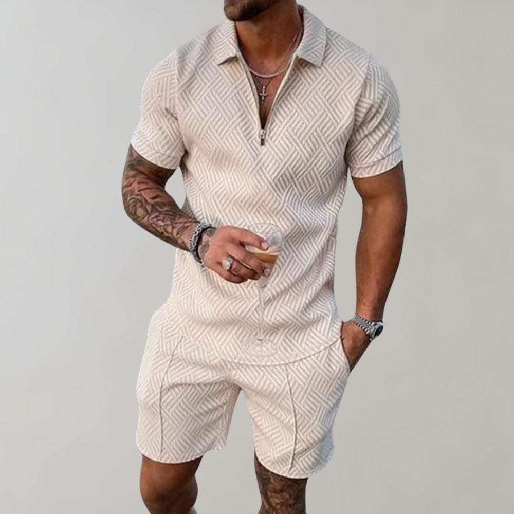 Poloshirt und Shorts für Herren