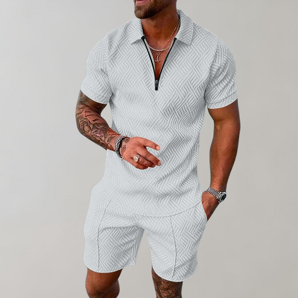 Poloshirt und Shorts für Herren