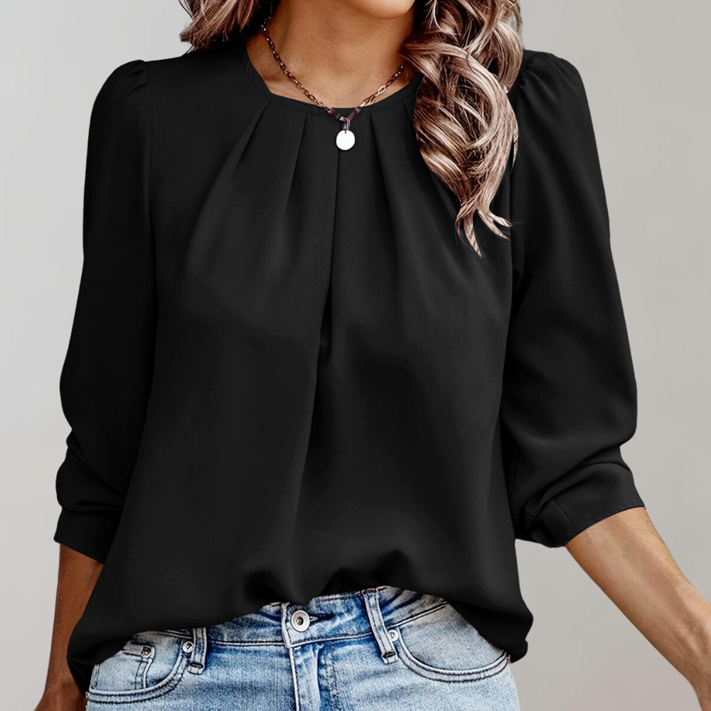 Heidi-Mode | Gepflegte Satin-Bluse für Damen