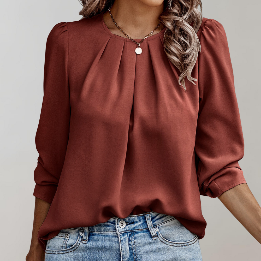 Heidi-Mode | Gepflegte Satin-Bluse für Damen