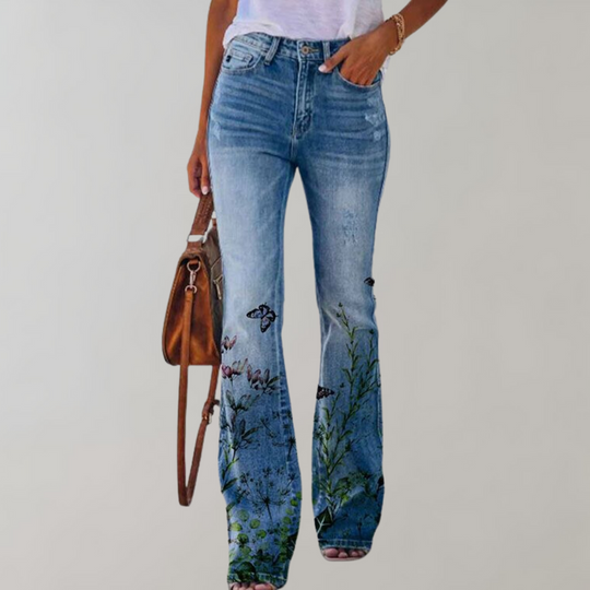 Heidi - Jeans mit Blumenmuster