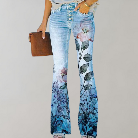 Heidi - Jeans mit Blumenmuster