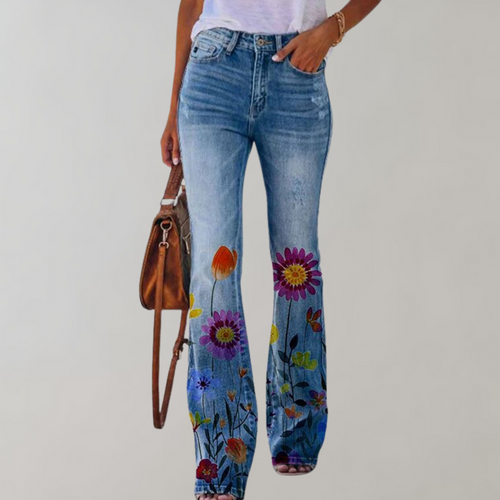 Heidi - Jeans mit Blumenmuster