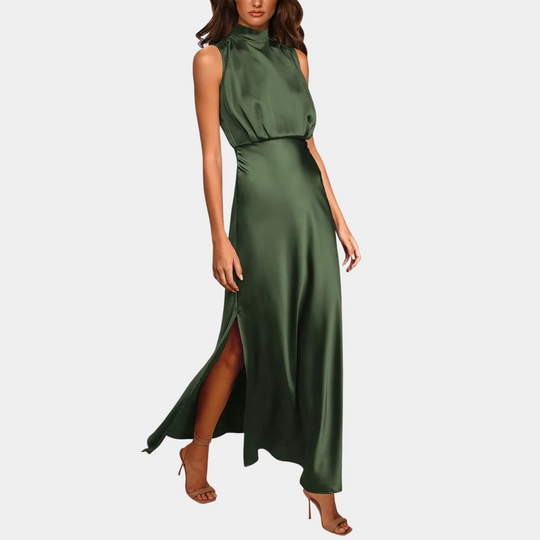 Heidi-Mode | Elegantes Damenkleid Mit Schlitz