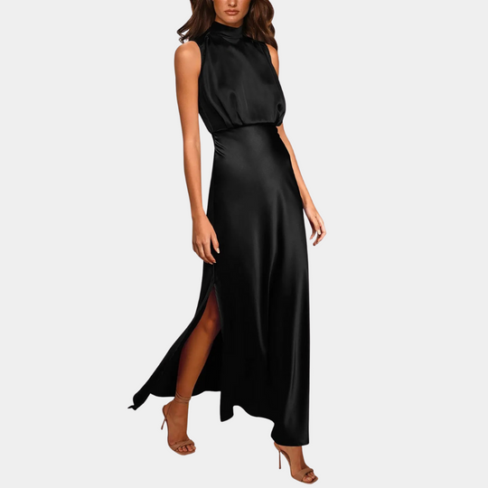 Heidi-Mode | Elegantes Damenkleid Mit Schlitz