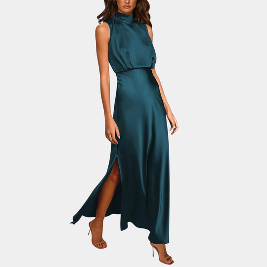 Heidi-Mode | Maxikleid Elegant Luxuriöse Materialien Für Formelle Anlässe Für Damen