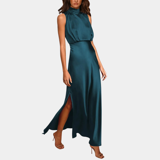 Heidi-Mode | Elegantes Damenkleid Mit Schlitz