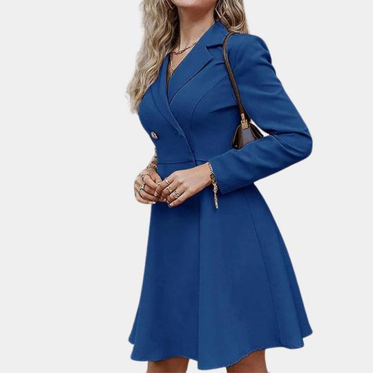 Heidi-Mode - Trendy und Bequeme Kleid mit Knöpfen für Frauen