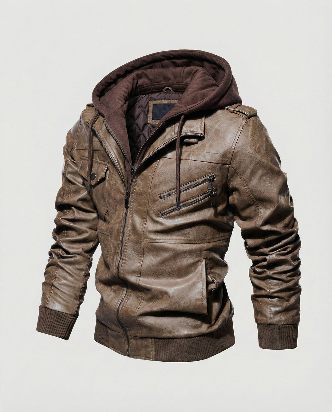 Stilvolle Herrenjacke mit Kapuze